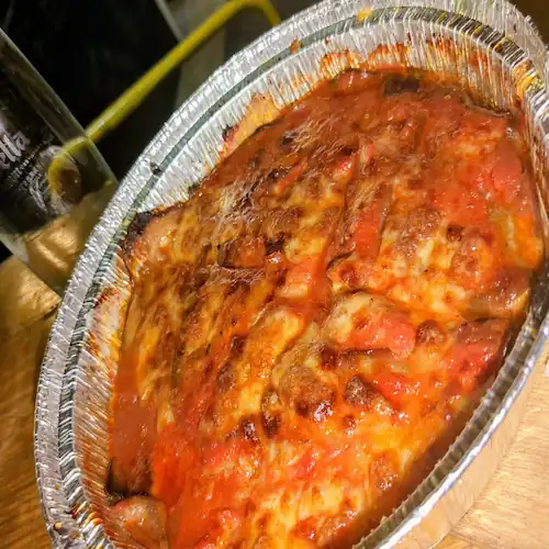Lasaña casera de La Casita Italiana