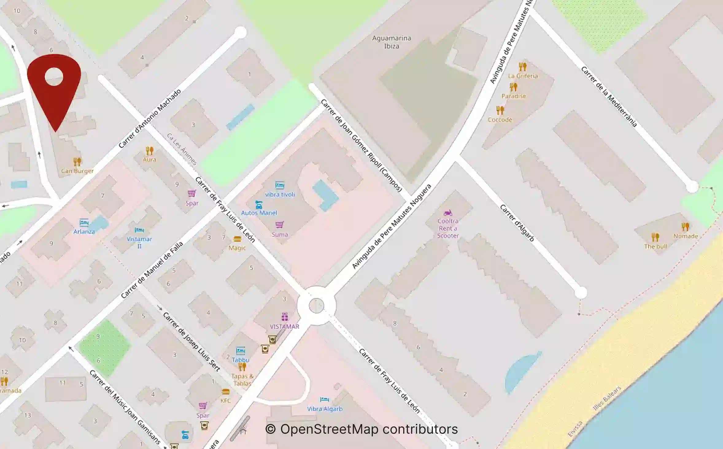 La Casita Italiana location on map